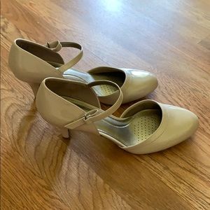 Beige d’Orsay Maryjane Heels